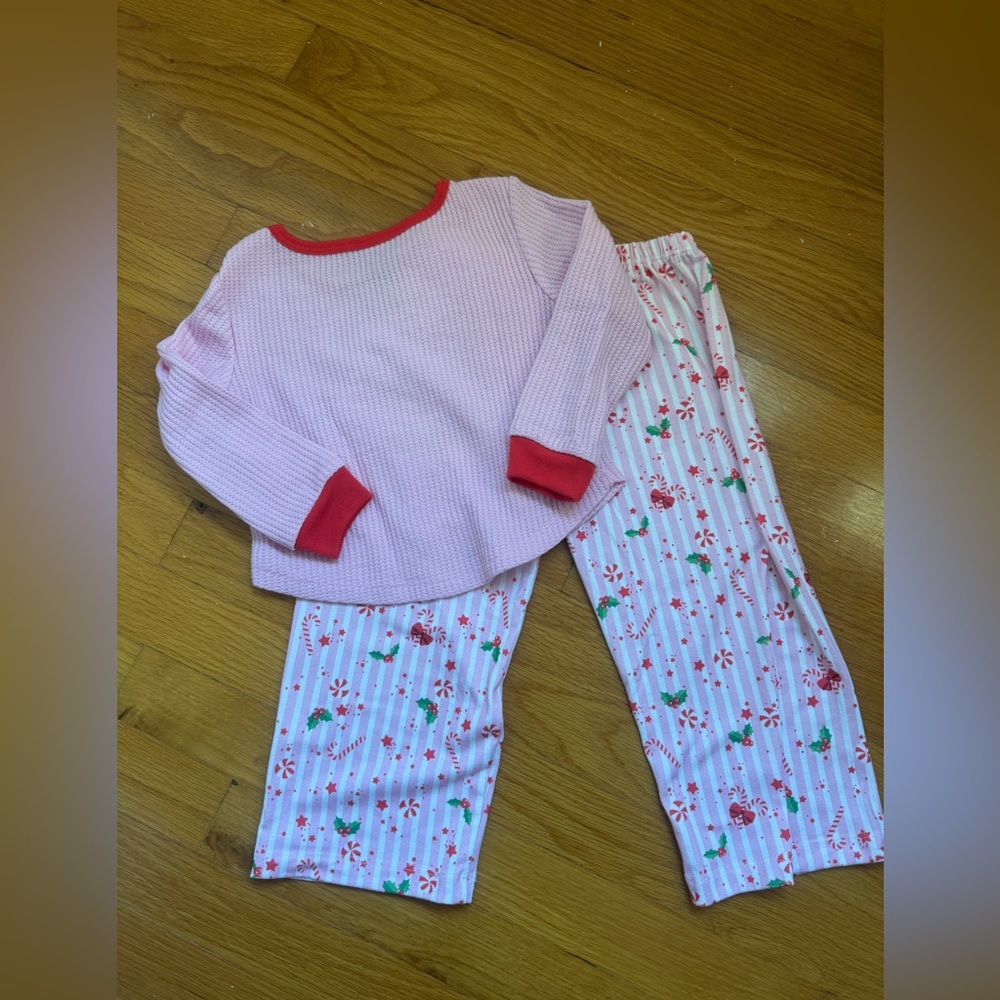 American Girl Bitty Baby Kids Pink and Red Pajama Set - Picture 5 of 5